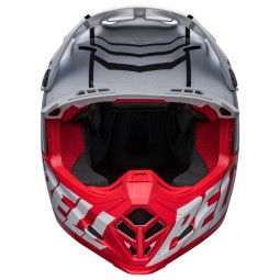 KASK BELL MOTO-9S FLEX SPRINT MATTE/GLOSS WHITE/RED