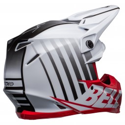 KASK BELL MOTO-9S FLEX SPRINT MATTE/GLOSS WHITE/RED