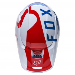 KASK FOX V-1 SKEW WHITE/RED/BLUE