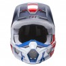 KASK FOX V-1 SKEW WHITE/RED/BLUE