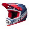 KASK BELL MX-9 MIPS OFFSET MATTE METALLIC BLUE/WHITE