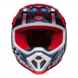 KASK BELL MX-9 MIPS OFFSET MATTE METALLIC BLUE/WHITE
