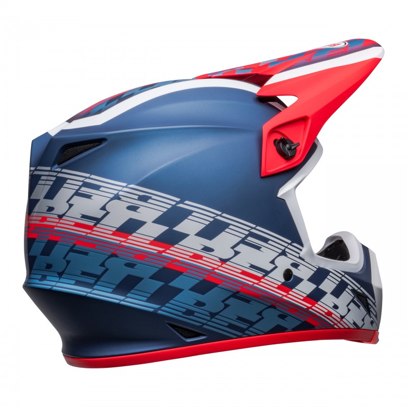 KASK BELL MX-9 MIPS OFFSET MATTE METALLIC BLUE/WHITE