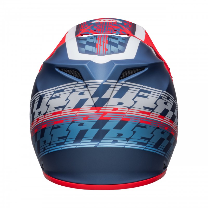 KASK BELL MX-9 MIPS OFFSET MATTE METALLIC BLUE/WHITE