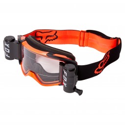 GOGLE FOX VUE STRAY ROLL OFF BLACK/ORANGE  - SZYBA CLEAR