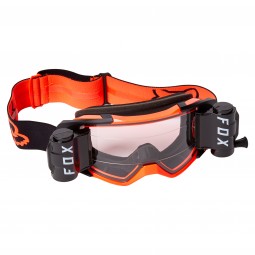 GOGLE FOX VUE STRAY ROLL OFF BLACK/ORANGE  - SZYBA CLEAR