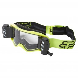 GOGLE FOX VUE STRAY ROLL OFF BLACK/YELLOW  - SZYBA CLEAR