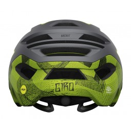 Kask mtb GIRO MERIT MIPS SPHERICAL matte metallic black ano lime