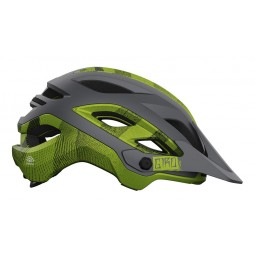 Kask mtb GIRO MERIT MIPS SPHERICAL matte metallic black ano lime