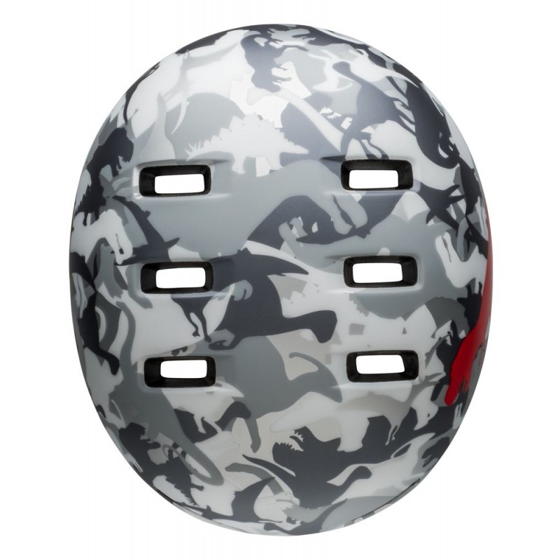 Kask dziecięcy BELL LIL RIPPER matte gray silver camosaurus