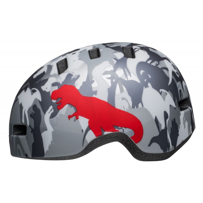 Kask dziecięcy BELL LIL RIPPER matte gray silver camosaurus
