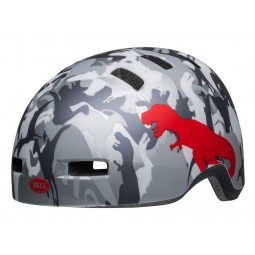 Kask dziecięcy BELL LIL RIPPER matte gray silver camosaurus