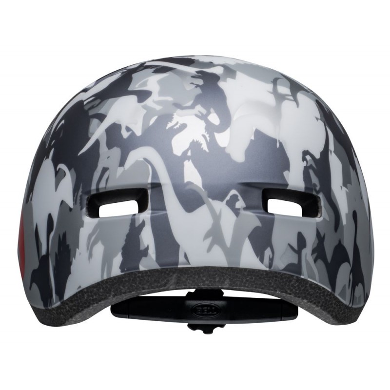 Kask dziecięcy BELL LIL RIPPER matte gray silver camosaurus