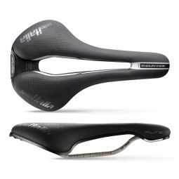 Siodło SELLE ITALIA FLITE BOOST ENDURANCE SUPERFLOW S (id match - S3) TI 316 Tube 7, fibra-tek, czarne (NEW)