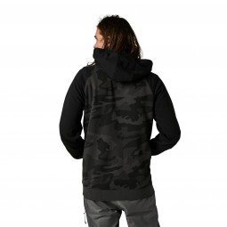 BLUZA Z KAPTUREM NA ZAMEK FOX BADGER BLACK CAMO