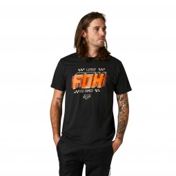 T-SHIRT FOX OVERLAY PREMIUM BLACK