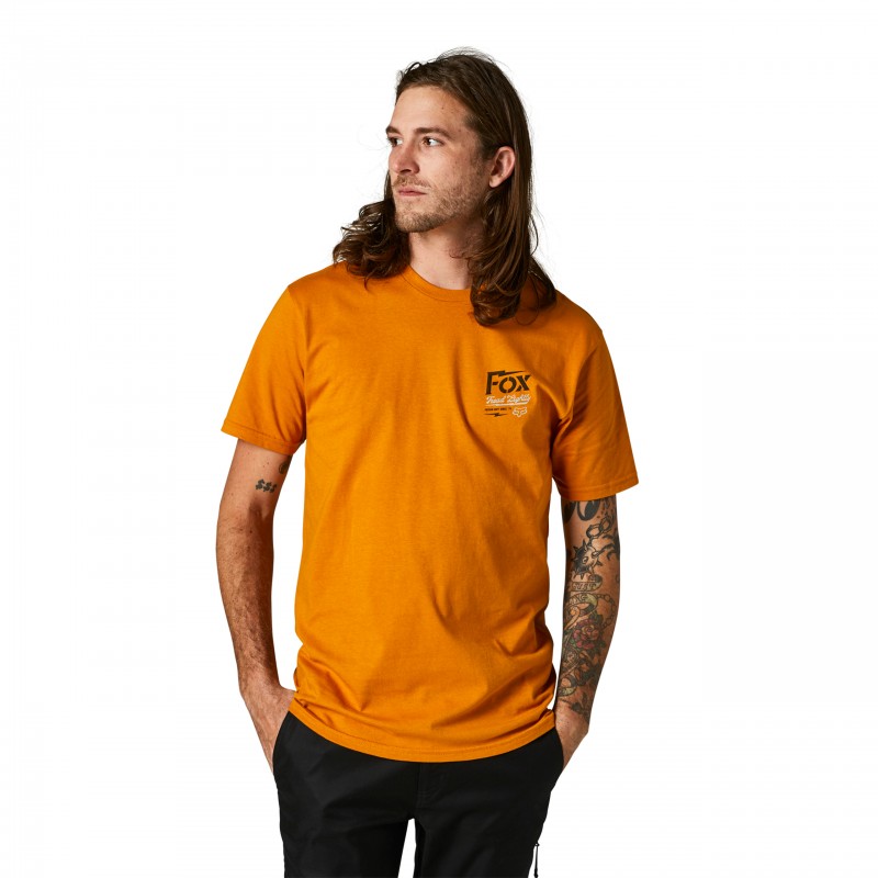 T-SHIRT FOX PUSHIN DIRT PREMIUM GOLD