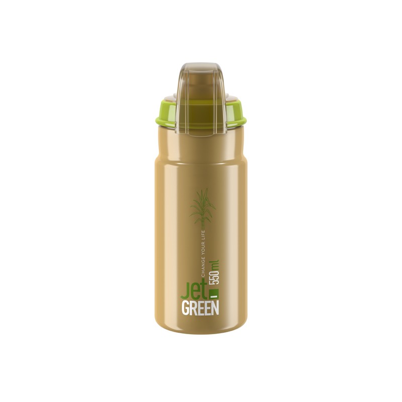 Elite Bidon JetGreenPlusBrown White logo 550ml
