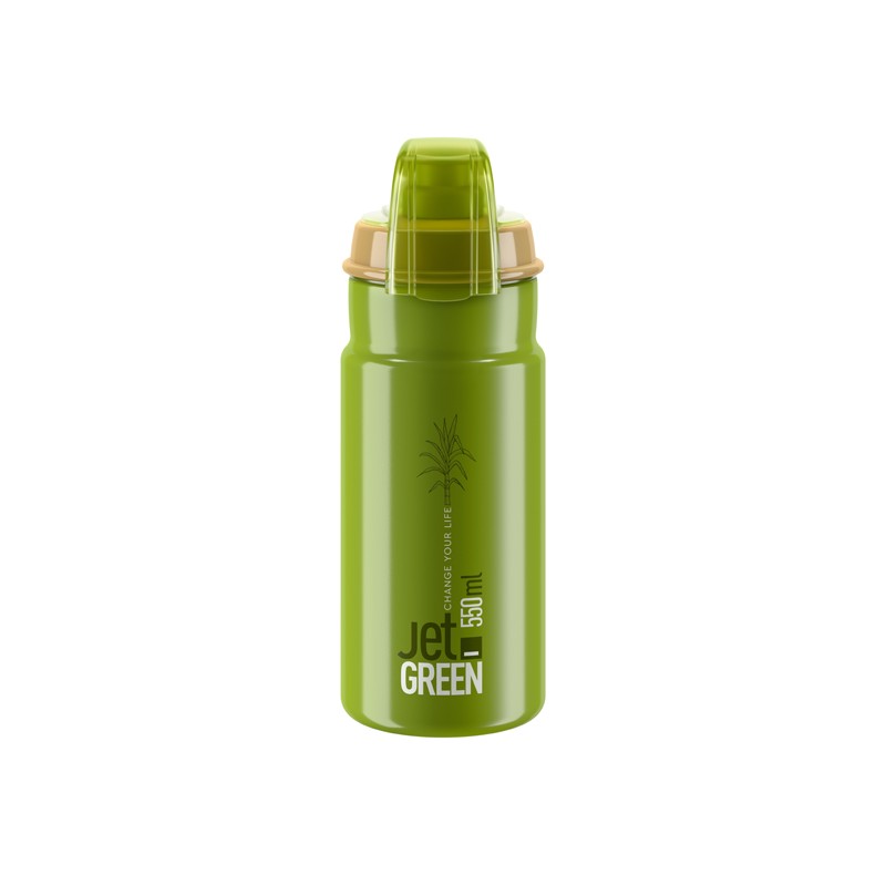 Elite Bidon JetGreenPlusOlive White logo 550ml