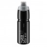 Elite Bidon Jet Plus Black Grey logo 750ml