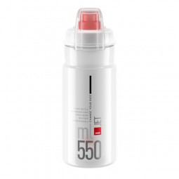 Elite Bidon Jet Plus Clear Red logo 550ml