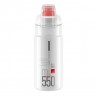 Elite Bidon Jet Plus Clear Red logo 550ml