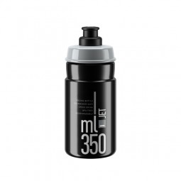 Elite Bidon Jet Black Grey logo 350ml