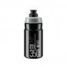 Elite Bidon Jet Black Grey logo 350ml