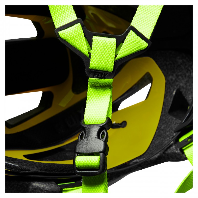 KASK ROWEROWY FOX MAINFRAME FLO YELLOW