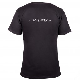 T-SHIRT REBELHORN CASUAL BLACK/WHITE