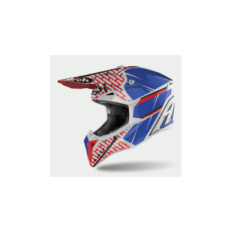 KASK AIROH WRAAP IDOL RED/BLUE GLOSS
