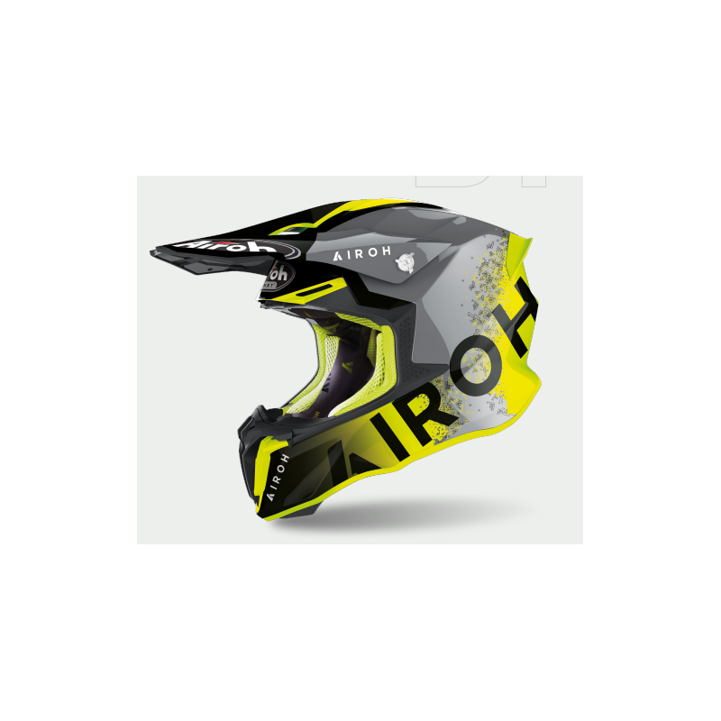 KASK AIROH TWIST 2.0 BIT YELLOW GLOSS