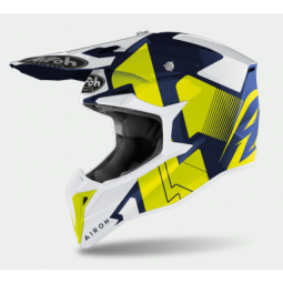 KASK AIROH WRAAP RAZE BLUE GLOSS