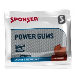 Gumy energetyczne SPONSER POWER GUMS COLA (BCCA+TAURYNA) paczka 75g (NEW)