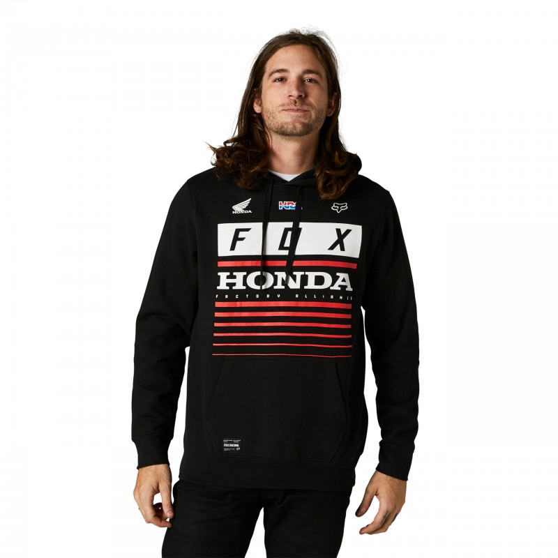 BLUZA Z KAPTUREM FOX HONDA BLACK