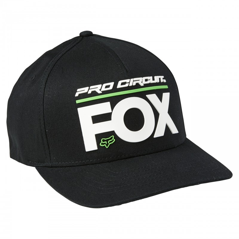 CZAPKA Z DASZKIEM FOX PRO CIRCUIT FLEXFIT BLACK