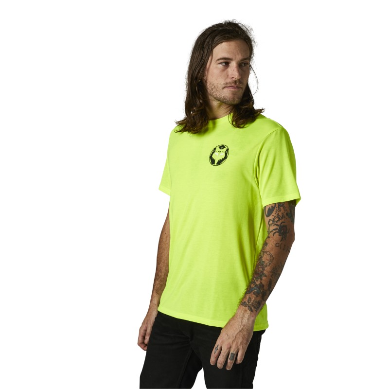 T-SHIRT FOX NOBYL TECH FLUORESCENT YELLOW