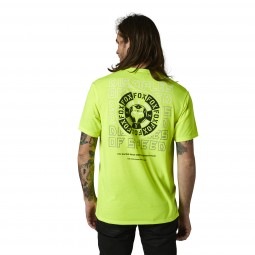 T-SHIRT FOX NOBYL TECH FLUORESCENT YELLOW