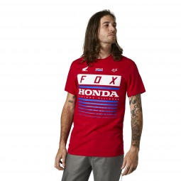 T-SHIRT FOX HONDA HRC FLAME RED