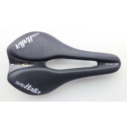 Siodło SELLE ITALIA NOVUS EVO BOOST LADY TM SUPERFLOW L (id match - L3) Manganese Tube 7, soft-tek, czarne (NEW)