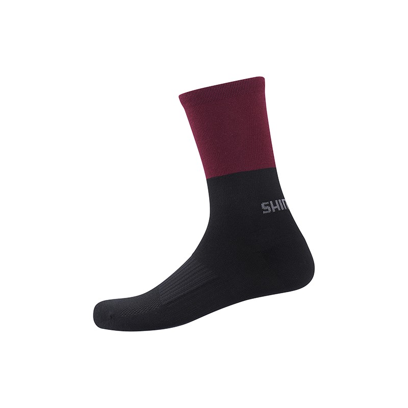 Original Wool Tall Socks Black/Maroon S-M (Shoe36-40)