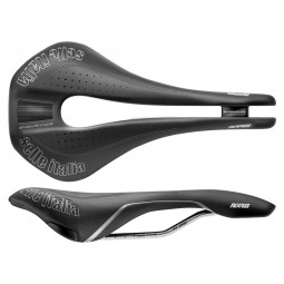 Siodło SELLE ITALIA NOVUS SUPERFLOW ENDURANCE S (id match - S3) ti 316 tube 7, fibra-tek, czarne (DWZ)