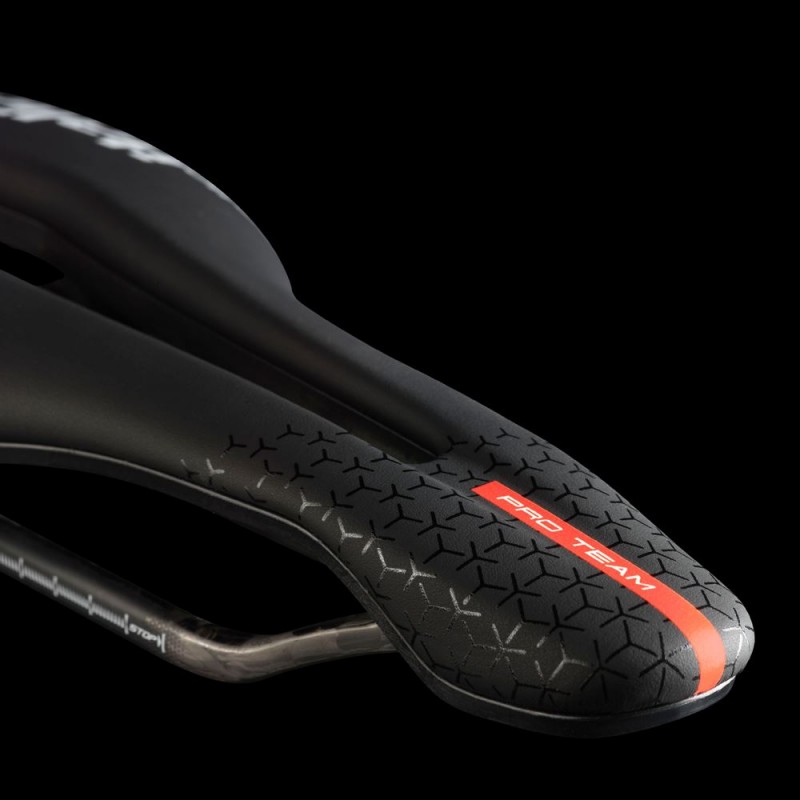 Siodło SELLE ITALIA FLITE Boost PRO TEAM Kit Carbonio Superflow L3, Carbon Rail ⌀7x9 mm + 10mm, Fibra-Tek, 170g, Czarne (NEW)