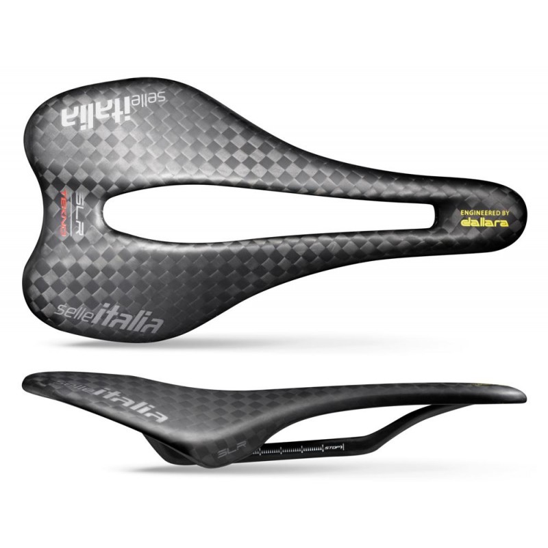 Siodło SELLE ITALIA SLR Boost Tekno Superflow L3, Carbon Rail ⌀7x9 mm + 10mm, Full Carbon, 96g, Czarne (NEW)