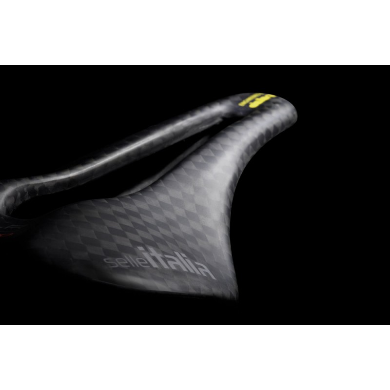 Siodło SELLE ITALIA SLR Boost Tekno Superflow S3, Carbon Rail ⌀7x9 mm + 10mm, Full Carbon, 95g, Czarne (NEW)