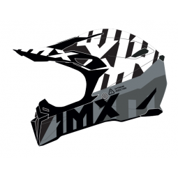 KASK IMX FMX-02 BLACK/WHITE/GREY/METALLIC GREY GLOSS GRAPHIC
