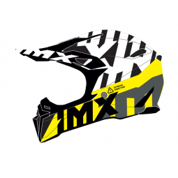 KASK IMX FMX-02 BLACK/WHITE/FLO YELLOW/GREY GLOSS GRAPHIC
