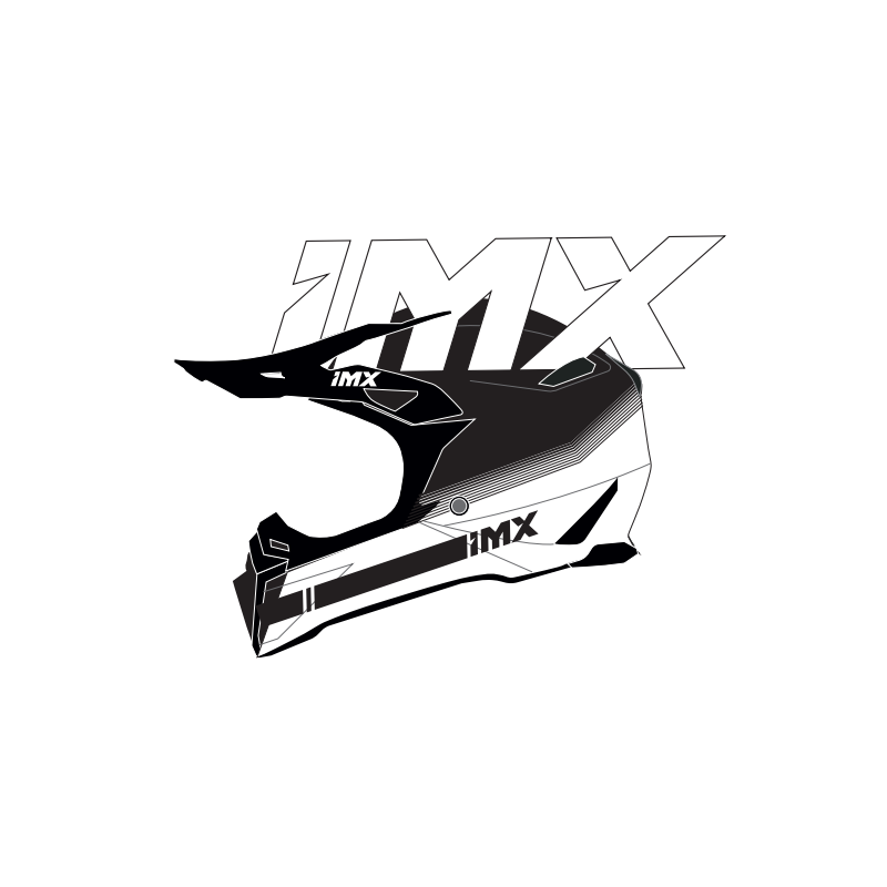 KASK IMX FMX-02 BLACK/WHITE GLOSS