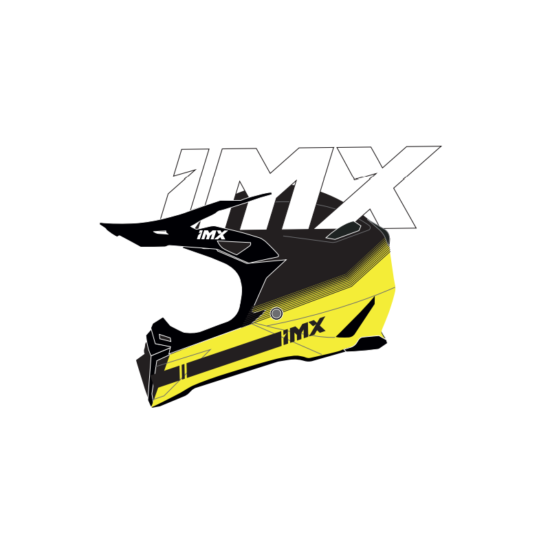 KASK IMX FMX-02 BLACK/FLUO YELLOW/WHITE GLOSS
