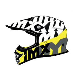 KASK IMX FMX-01 JUNIOR BLACK/WHITE/FLO YELLOW/GREY